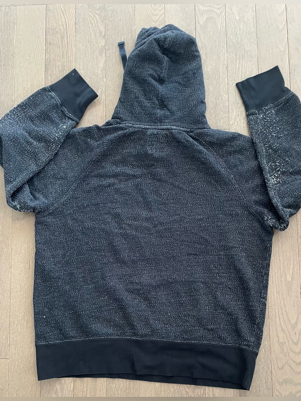 🔥 FREE ADD ON Roots Black Heathered Pullover Hoodie with Logo Size Large - Picture 3 of 12